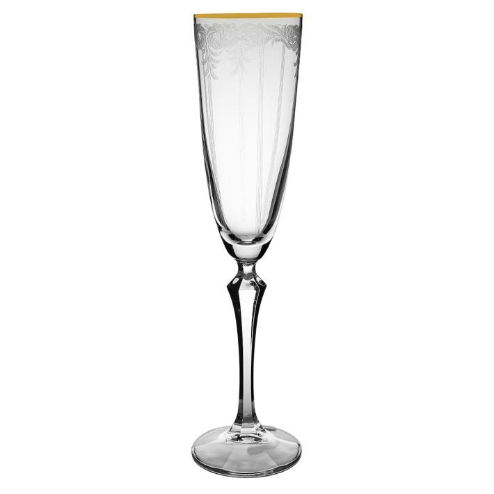ΠΟΤΗΡΙ ΚΟΛΩΝΑΤΟ ΟΥΖΟΥ 200ml ΑΠΟ ΚΡΥΣΤΑΛΛΟ ELISAB-Q8890/G