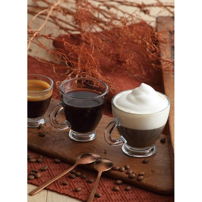 ΣΕΤ 6τεμ. ΦΛΙΤΖΑΝΙΑ CAPPUCCINO ΜΕ ΠΙΑΤΑΚΙΑ 225cc ROMA - LAV