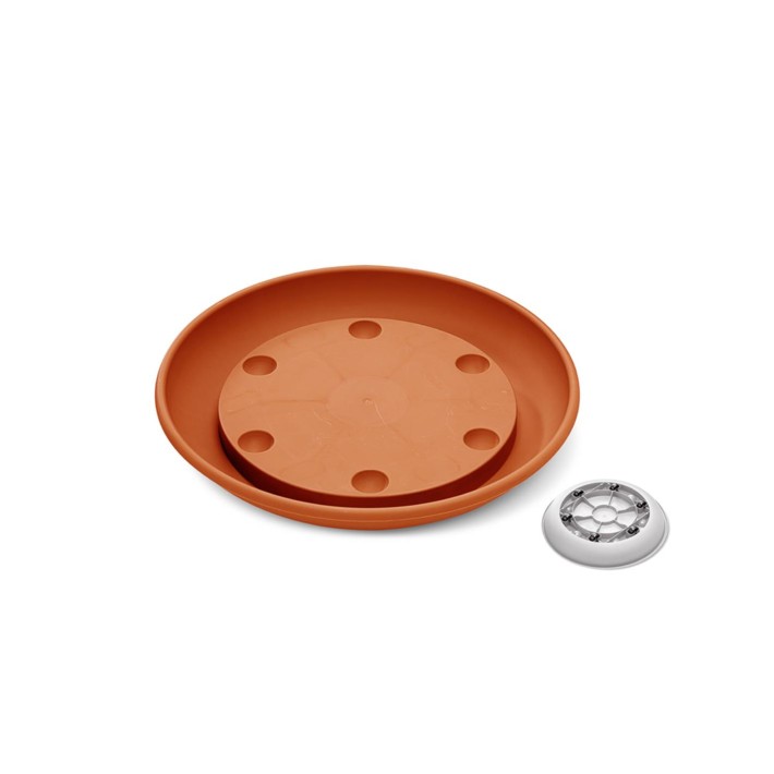 Πιάτο με 6 ρόδες Φ.35εκ. TERRACOTTA