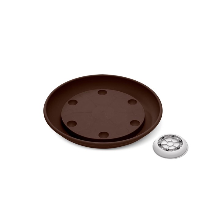Πιάτο με 6 ρόδες Φ.35εκ. BROWN/KAΦE