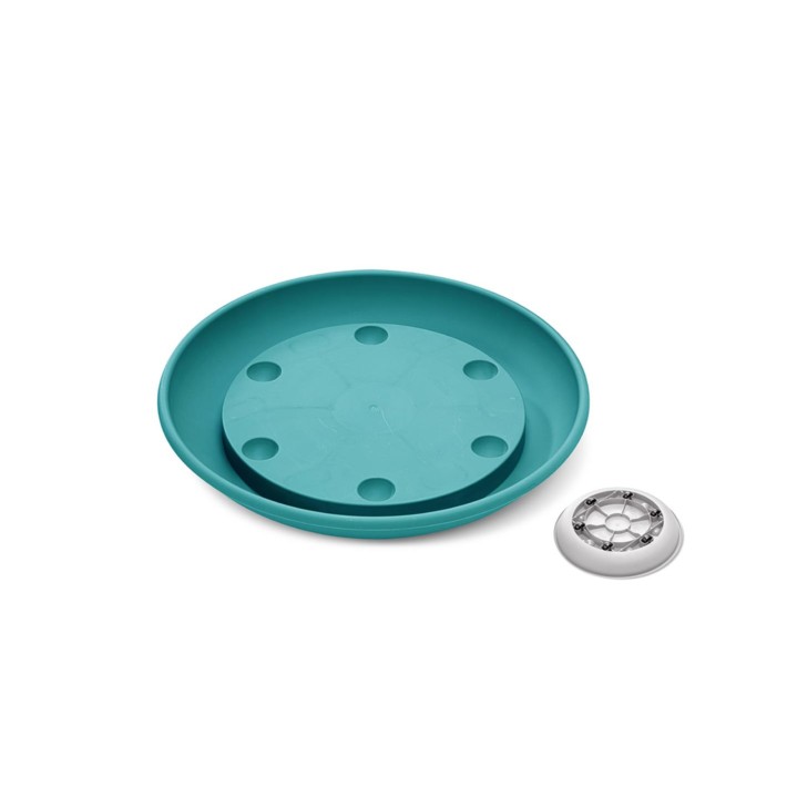 Πιάτο με 6 ρόδες Φ.35εκ.TURQUOISE/TYPKΟΥΑΖ