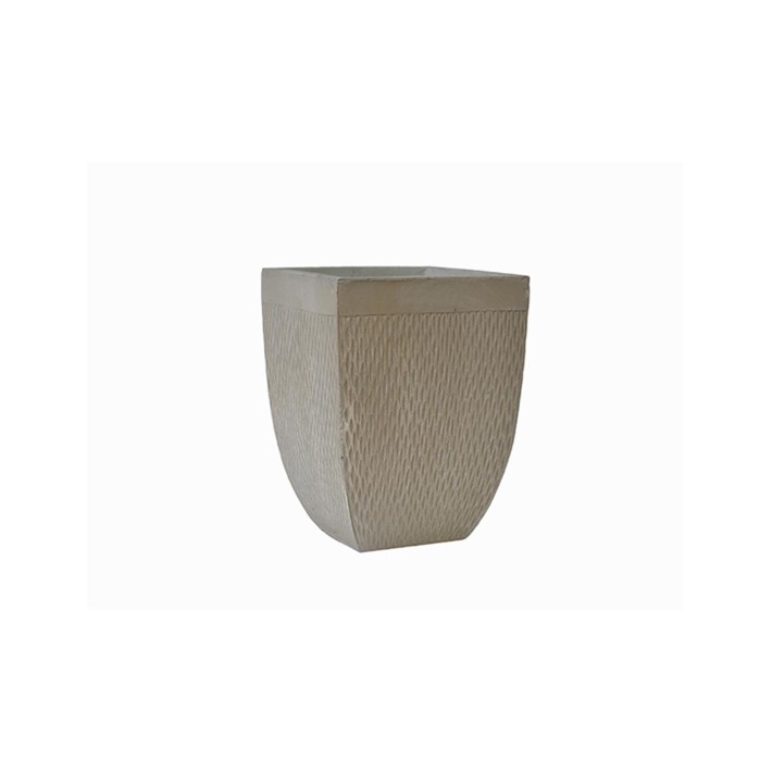 Γλάστρα fibreclay rain τετρ. μπεζ χρ. 22Χ22Χ29,5