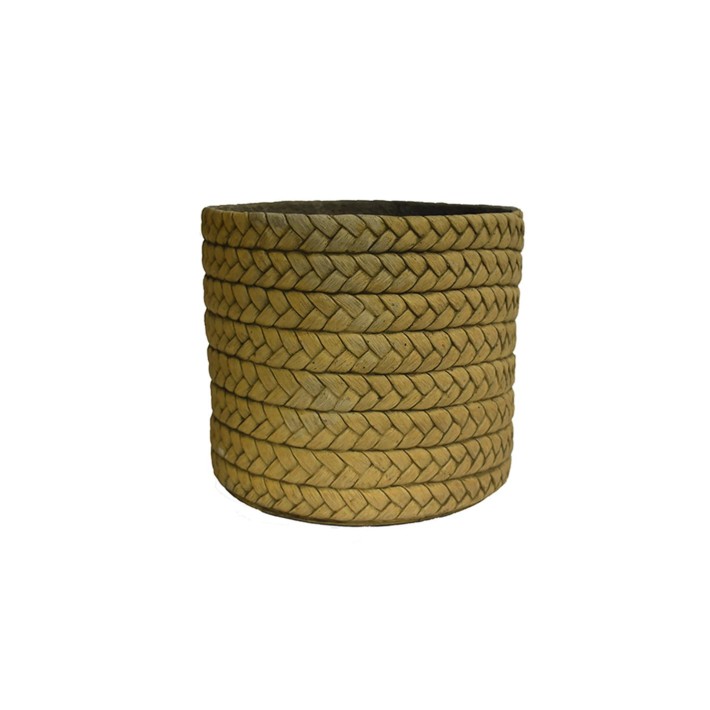 Κασπώ κεραμ.light rattan καφέ χρ.Φ31Χ26