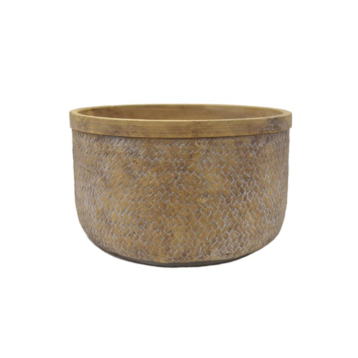 Κασπώ κεραμ.weave antique μπεζ χρ. Φ27Χ17,5