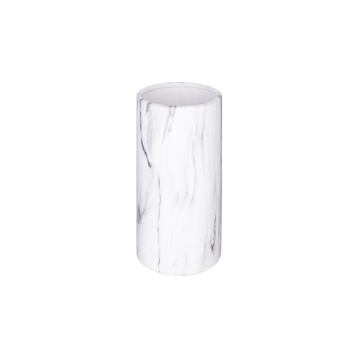 Βάζο 9.5Χ20 marble λευκό