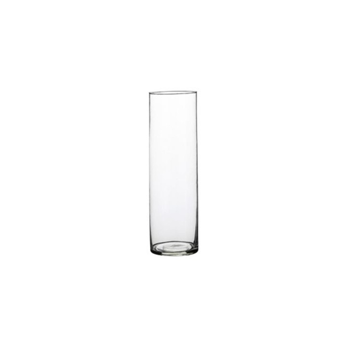 Βάζο κυλ.γυάλ διάφανο  Φ9 Η30CM