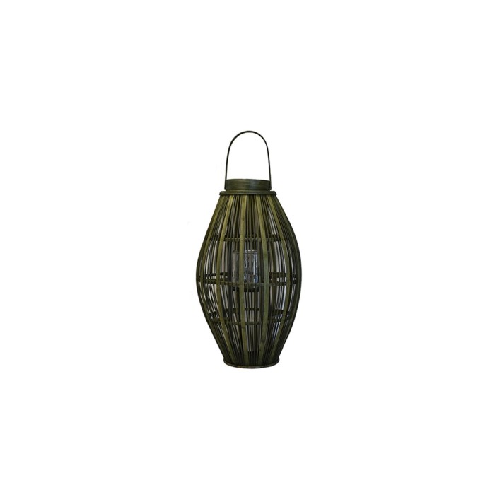 Φανάρι bamboo μπουλ λαδί 34Χ59/74