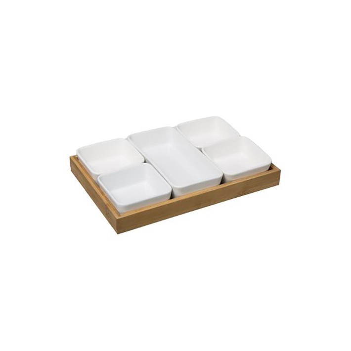 Μπωλ πορσ.Χ5 σε βάση bamboo 28Χ18,8