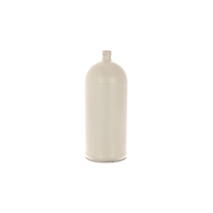 Βάζο μεταλ.antique Λευκό 13,5Χ36