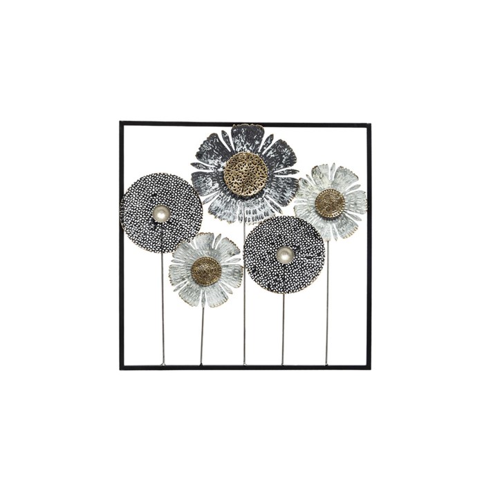 Πίνακας τοίχου μεταλ.FLOWER 50X50