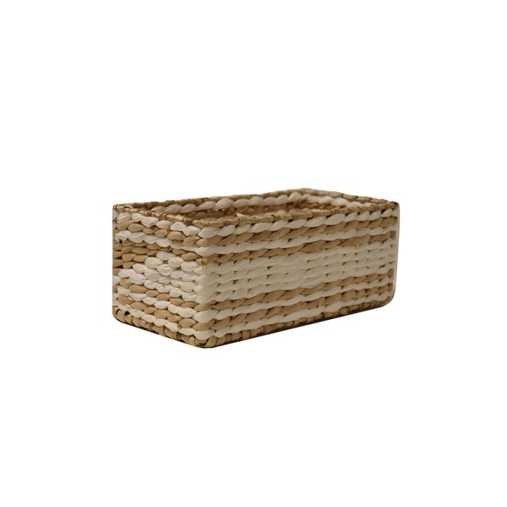 Καλάθι ψάθινο white rush 26X13X10