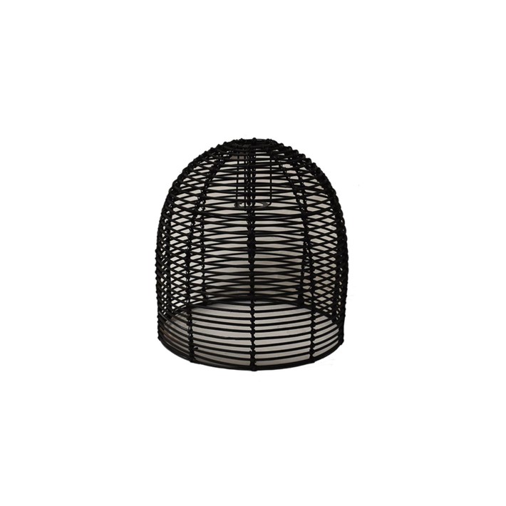 Φωτιστικό καπέλο οροφής rattan μαύρο 34Χ34,5