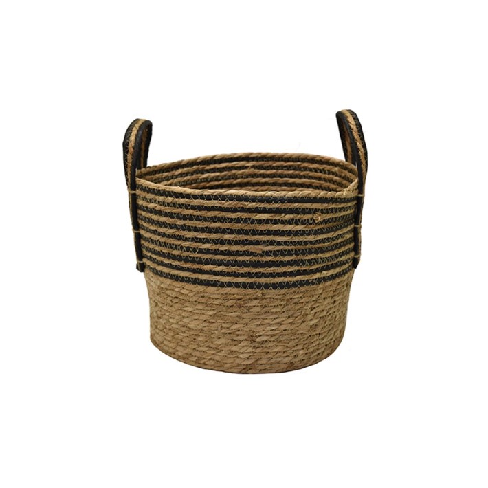 Καλάθι καφέ από τεχνητή raffia 34Χ28