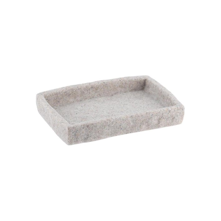 Σαπουνοθήκη polyresin stone γκρι