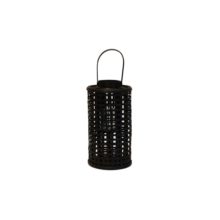Φανάρι bamboo ψάθα μαύρο  Φ18Χ33,5