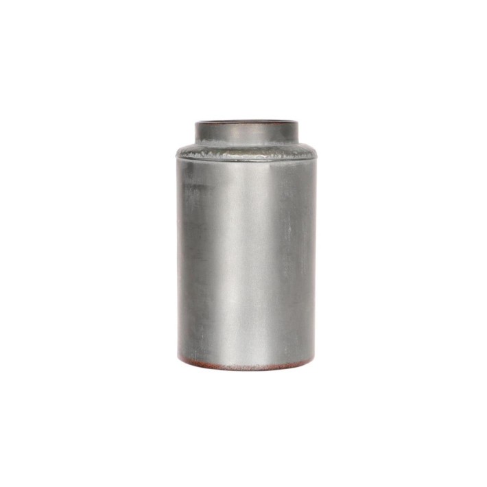 Βάζο μεταλ.Bullet ασημί 19,5Χ33,5
