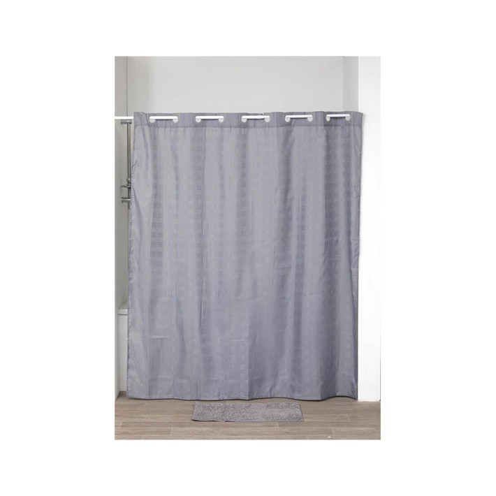 Κουρτίνα μπάνιου Polyester 180Χ200 γκρι