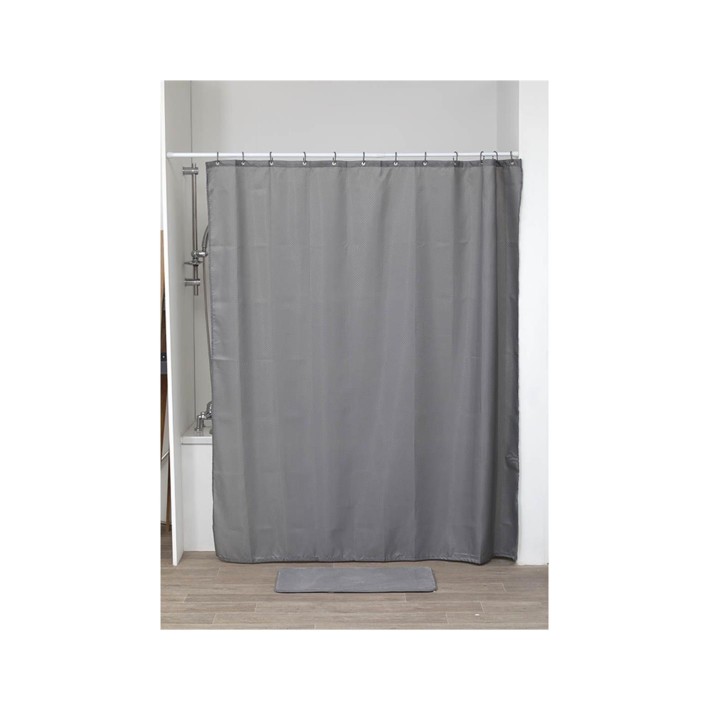 Κουρτίνα μπάνιου Polyester 180Χ200 diamond γκρι