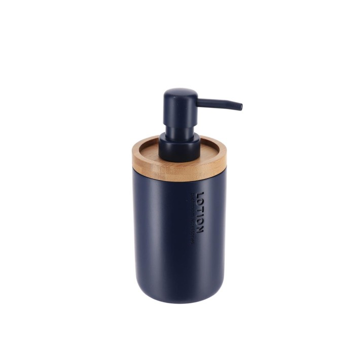Dispenser polyresin μπλε με bamboo