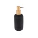 Dispenser polyresin μαύρο με αντλία bamboo