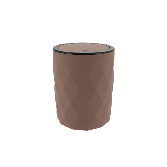 Κάδος αποριμμάτων ABS rubber 6lt καφέ