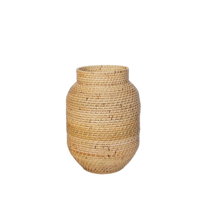 Βάζο LOMBOK rattan με ναυλον 33Χ42
