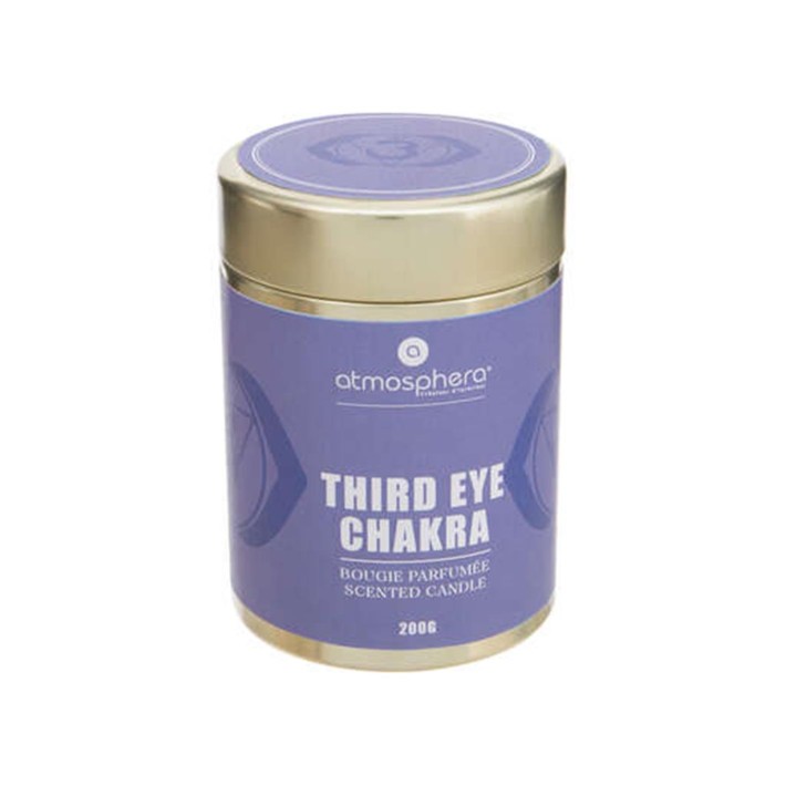 Ποτήρι με καπάκι μεταλ.με αρωμ.κερί mauve chakra 200gr /7,5x10,6 cm