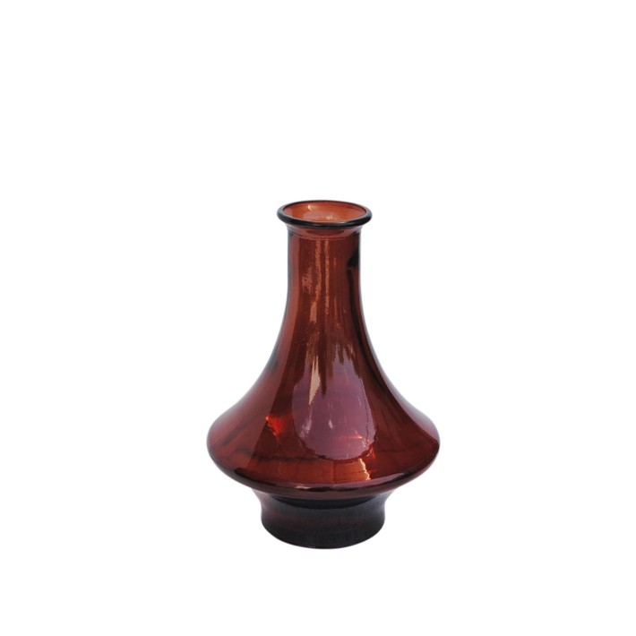 Βάζο γυάλ.recycled Κόκκινο Η28cm