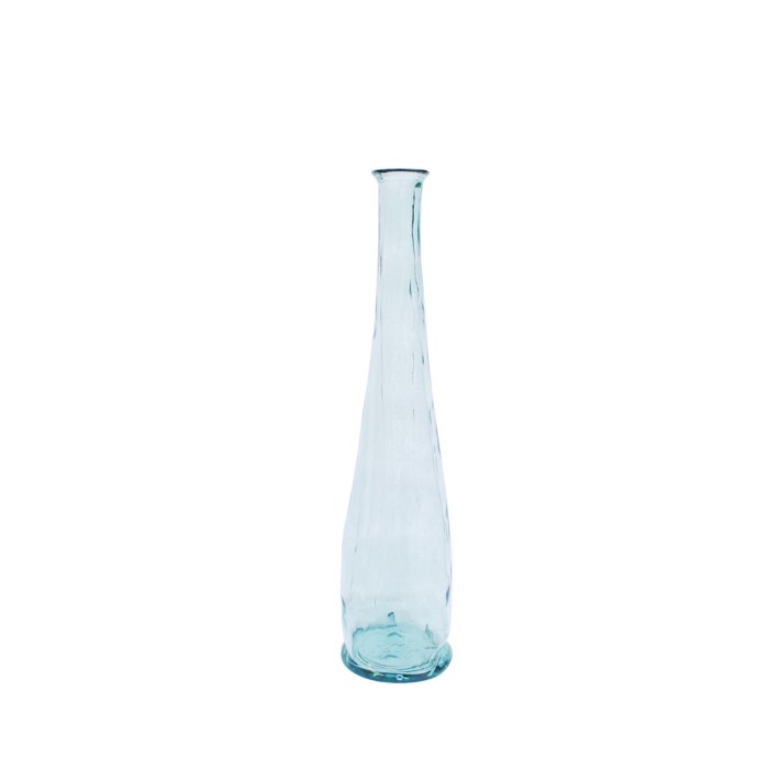 Βάζο γυάλ.recycled Μονολούλ.διάφανο Η80cm