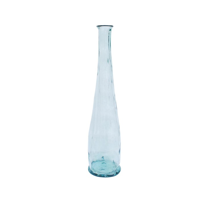 Βάζο γυάλ.recycled Μονολούλ.διάφανο Η100cm