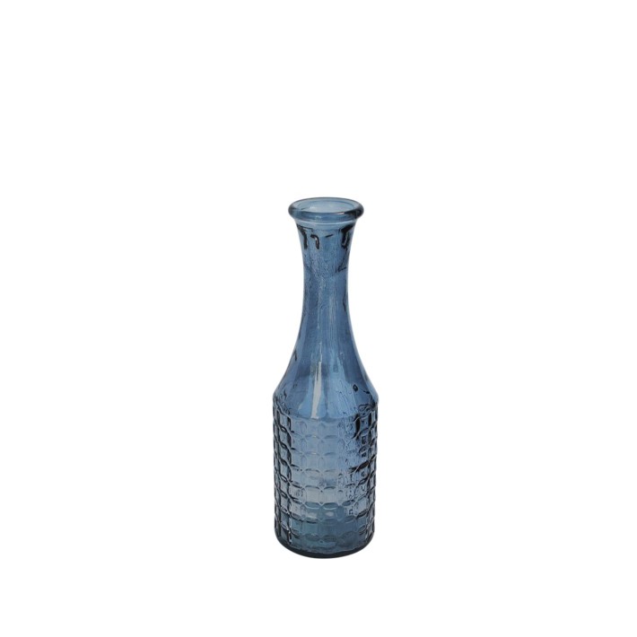 Βάζο γυάλ.recycled μπλε Η40cm