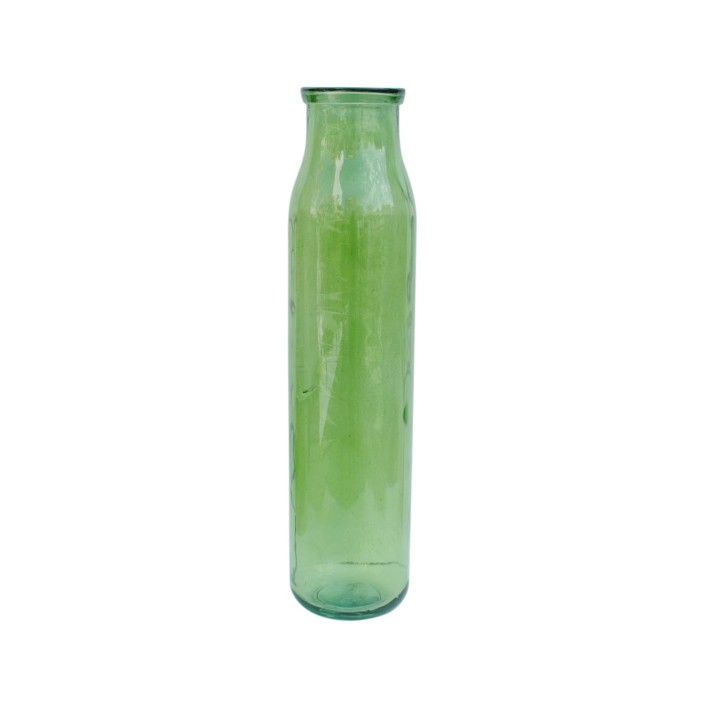 Βάζο γυάλ.recycled πράσινο Η76cm