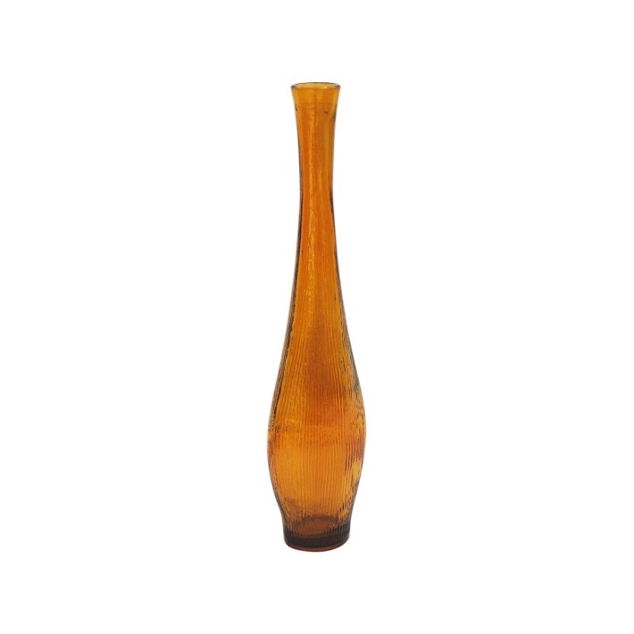 Βάζο γυάλ.recycled Μονολούλ.μελί Η50cm