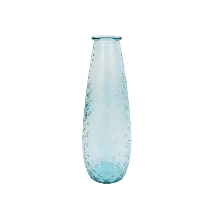 Βάζο γυάλ.recycled διάφανο Η55cm