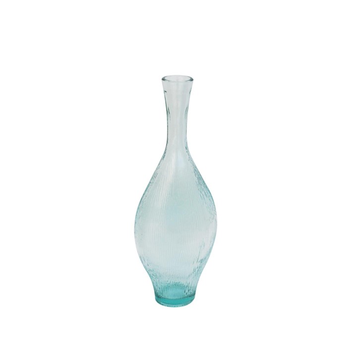 Βάζο γυάλ.recycled διάφανο Η40cm