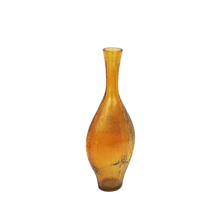 Βάζο γυάλ.recycled μελί Η40cm