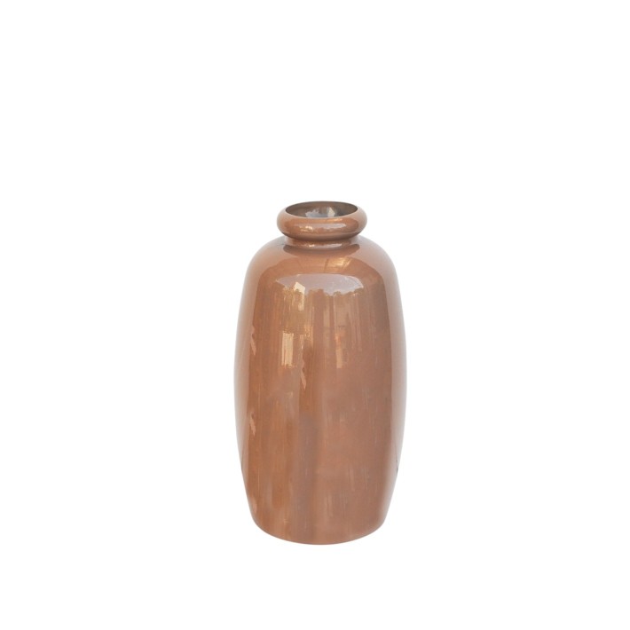 Βάζο γυάλ.recycled γαλακτ. Η35cm