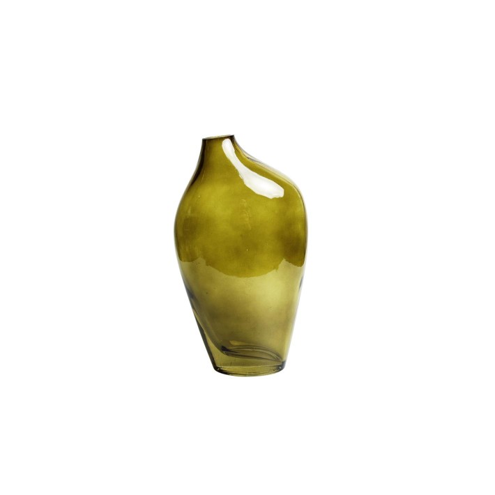 Βάζο γυαλ. πράσινο 8Χ14Η24,5cm