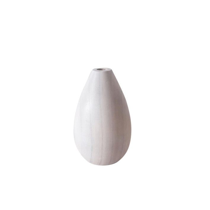 Βάζο Paulownia λευκό Φ14Η23cm