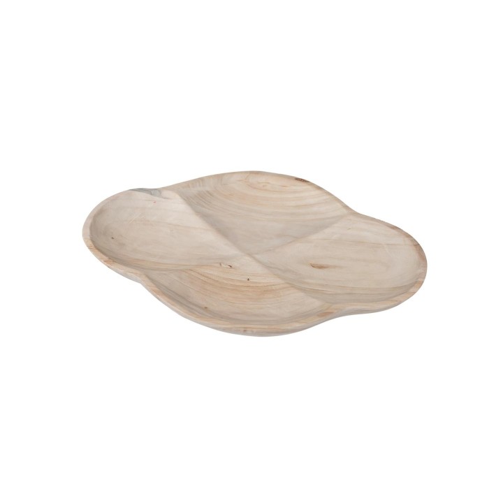 Πιατέλα σερβ.paulownia  οβάλ φυσικό 39,5Χ25Χ4cm