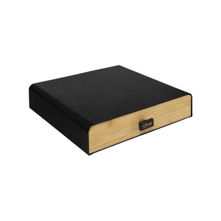 Συρτάρι για κάψουλες  bamboo μαύρο  33x31x7,5cm