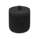 Δοχείο polyresin μαύρο με καπάκι Φ9,9 Η12cm