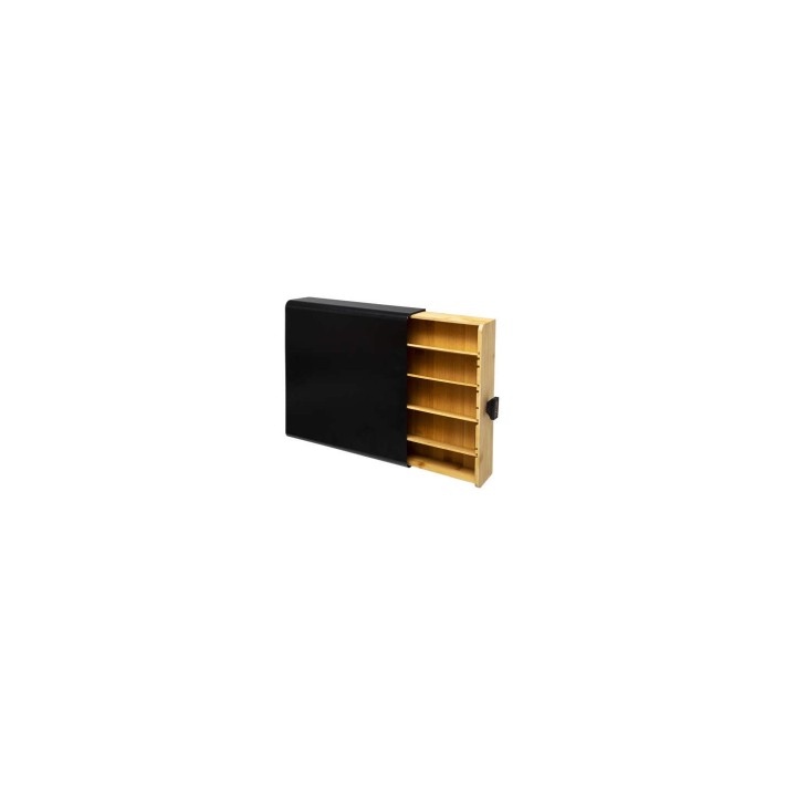 Συρτάρι για κάψουλες  bamboo μαύρο  33x31x7,5cm
