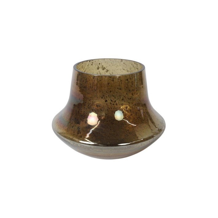 Βάζο γυάλ. Καφέ Φ23 Η18cm
