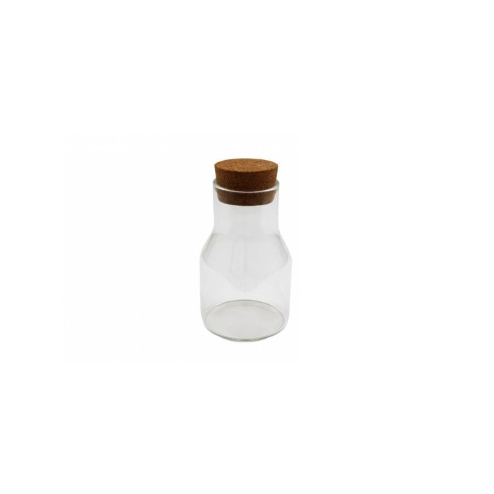 Μπουκάλι γυάλ. καπάκι φελλός 600ml/9x15CM