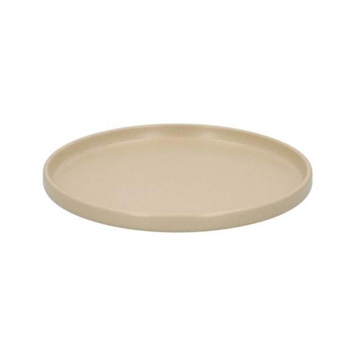 Πιάτο φαγητού μπεζ Stoneware Φ26,5cm