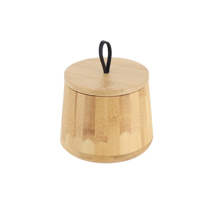 Δοχείο bamboo με καπάκι Φ11 Η18cm
