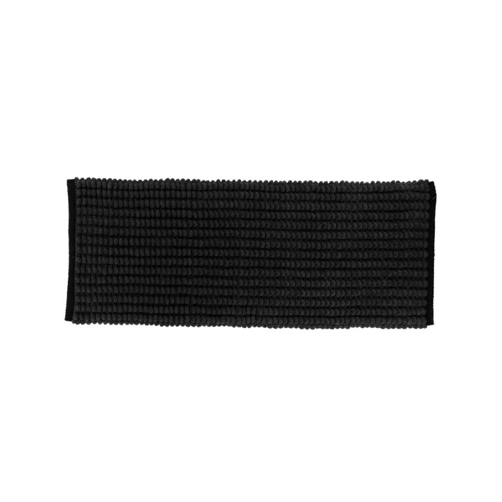 Πατάκι μπάνιου μαύρο Polyrster/cotton 45x120cm