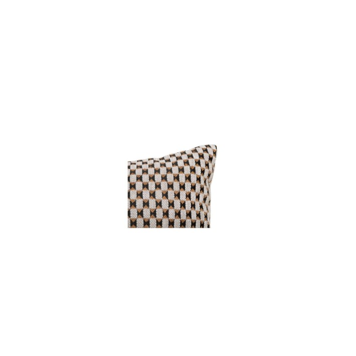 Μαξιλάρι μπεζ καφέ σχέδια 50x30cm