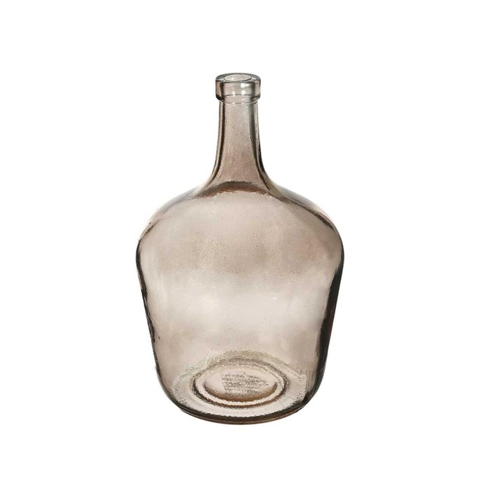 Βάζο/καράφα γυάλ.γκρι/ψηλό στόμιο 2L/ 15,5x25cm